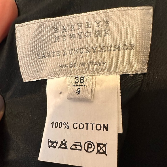 Taste Luxury Humor - BARNEYS New York - Black Velvet A-line Midi Dress - Picture 4 of 11